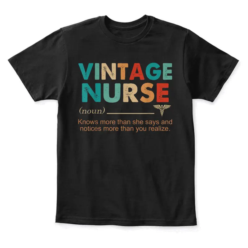 Vintage Nurse Youth Staple T-Shirt