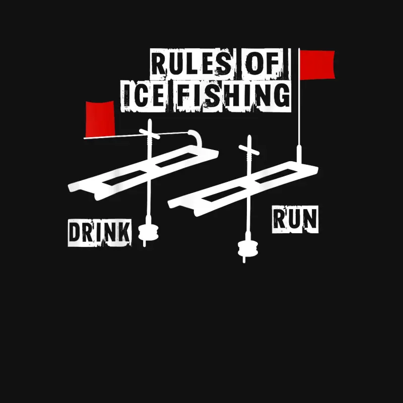 Funny Rules Of Ice Fishing Drinking T Shirt Baby Onesie
