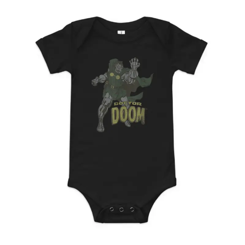 Marvel Fantastic Four Doctor Doom Vintage Portrait Baby Onesie