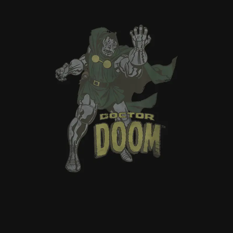 Marvel Fantastic Four Doctor Doom Vintage Portrait Baby Onesie