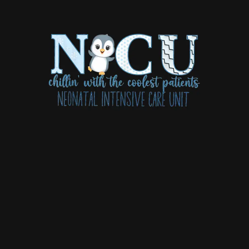 Winter Nicu Nurse Cute Penguin Nurse Nicu Holiday Christmas Youth Staple T-Shirt
