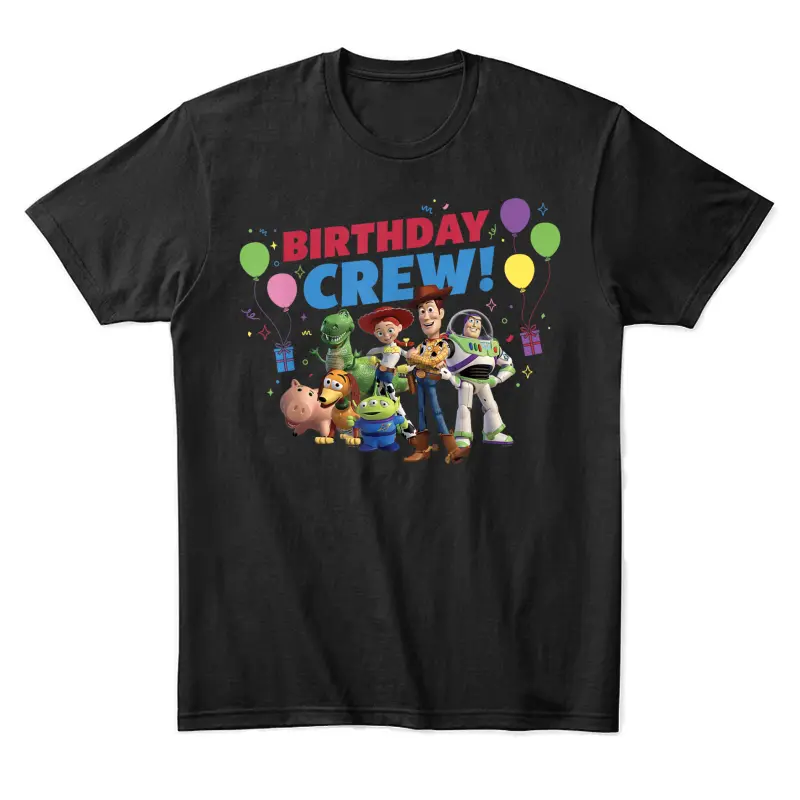 Disney And Pixar’s Toy Story Family Party Birthday Crew Unisex Staple T-Shirt
