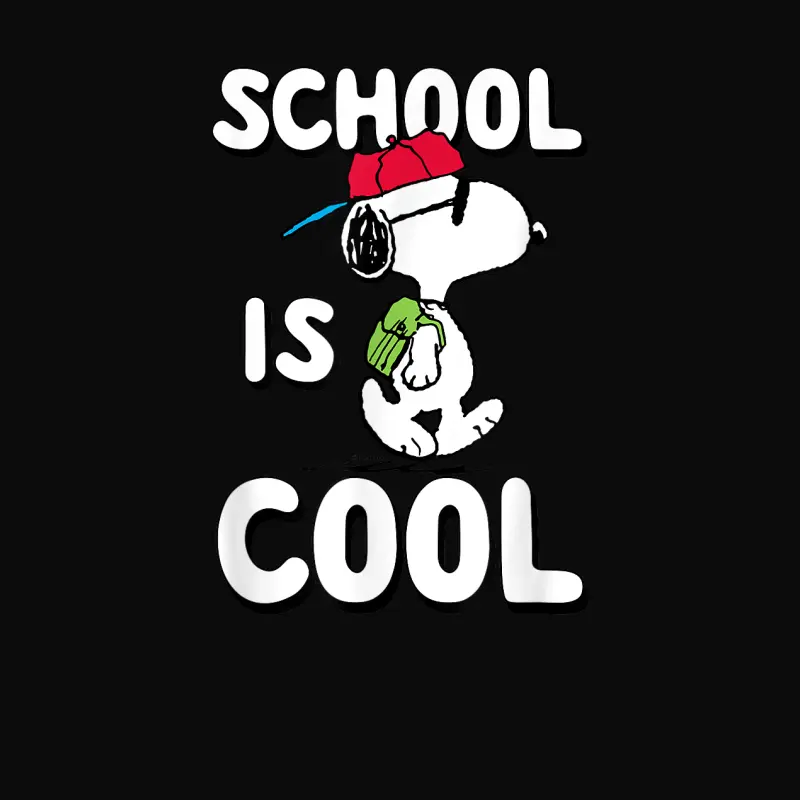 Peanuts - Snoopy School Is Cool Unisex Staple T-Shirt