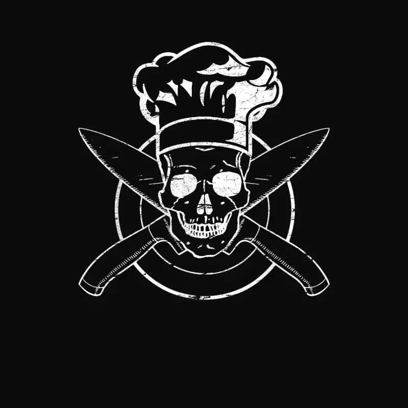 Chef Shirt Skull Chef's Hat Cooking Bbq Grilling Tee Gift Unisex Staple T-Shirt