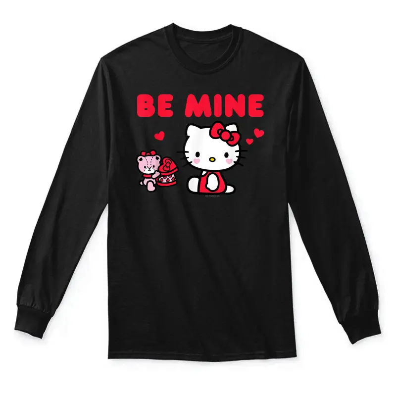 Hello Kitty Be Mine Chocolates Valentine's Unisex Long Sleeve T-Shirt