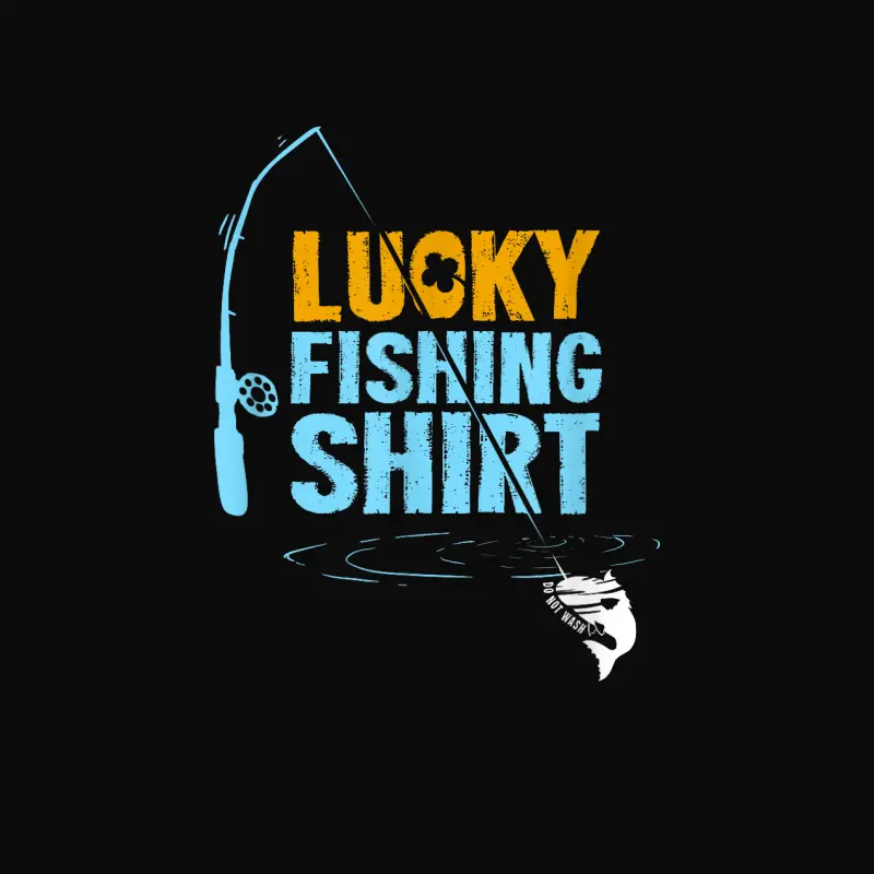 This Is My Lucky Fishing Fisherman's Favorite Artwork Unisex Staple T-Shirt