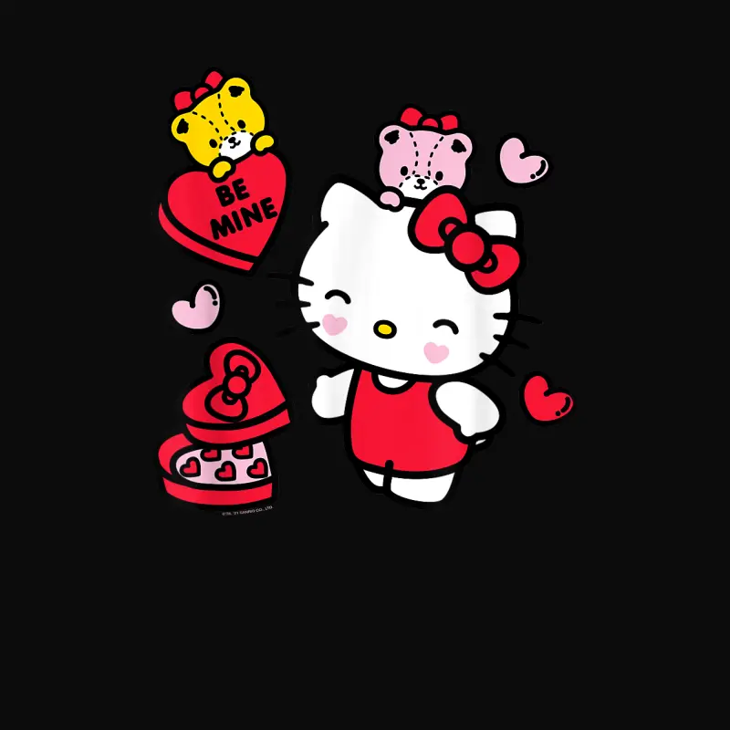 Hello Kitty Be Mine Candy Gifts Valentine's Unisex Staple T-Shirt