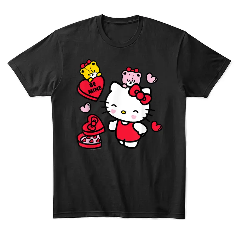 Hello Kitty Be Mine Candy Gifts Valentine's Unisex Staple T-Shirt