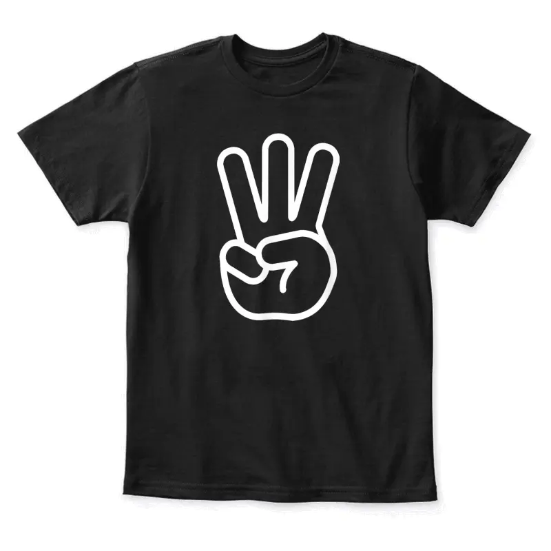 Kids 3Rd Birthday Fingers Three Years Old Boys Girls Youth Staple T-Shirt