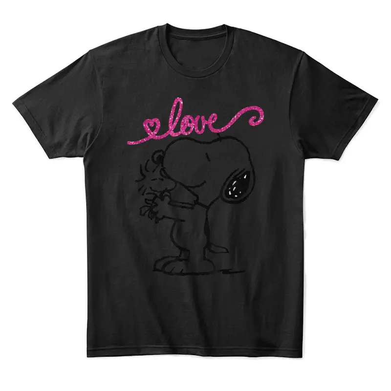 Peanuts Snoopy Woodstock Mother's Love Unisex Staple T-Shirt