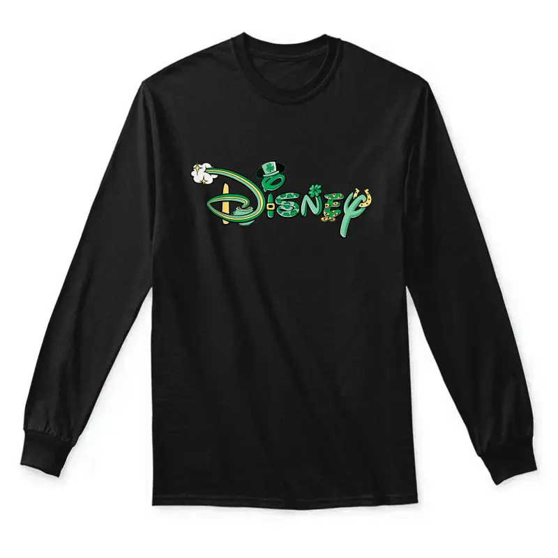 Disney Logo St. Patrick’s Day Letters Vacation Trip Matching Unisex Long Sleeve T-Shirt