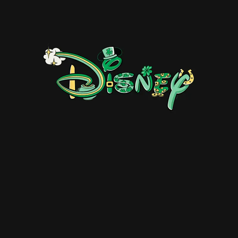 Disney Logo St. Patrick’s Day Letters Vacation Trip Matching Unisex Long Sleeve T-Shirt