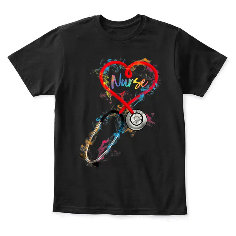 Watercol Nurse Life Nursing Nurse Week 2024 Youth Staple T-Shirt