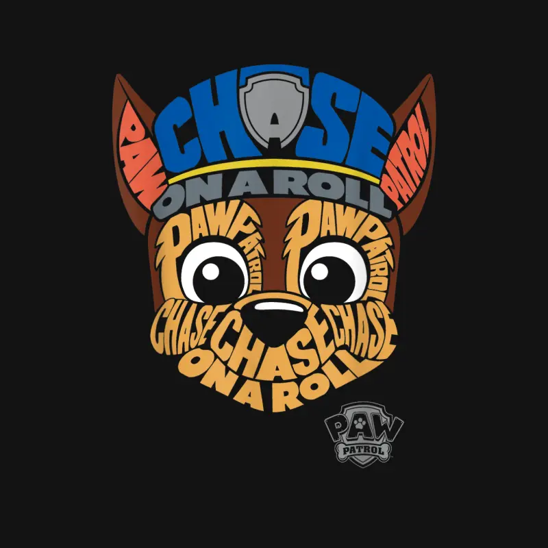 Paw Patrol Chase Face Youth Staple T-Shirt