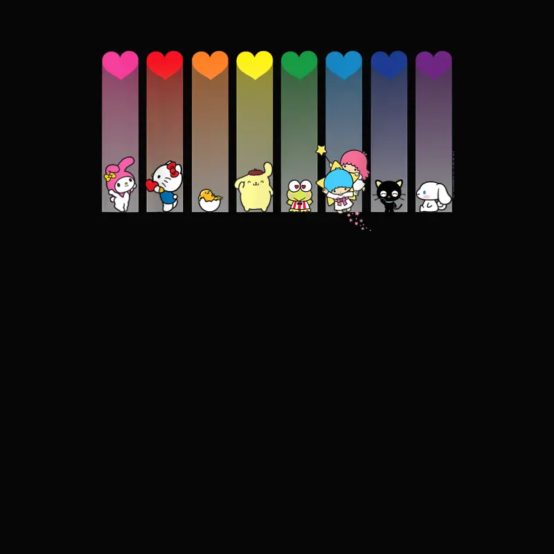 Hello Kitty And Friends Sanrio Rainbow Toddler Staple T-Shirt