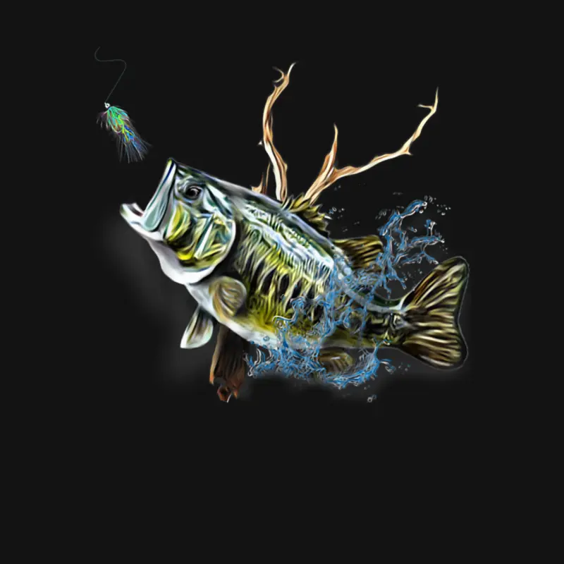 Largemouth Bass Fishing - Men, Women & Kids Largemouth Bass Unisex Long Sleeve T-Shirt