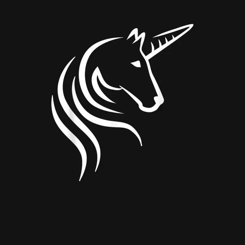Unicorn Head Youth Staple T-Shirt