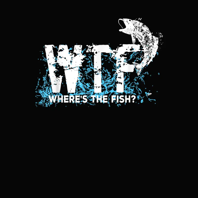 Funny Wtf Where Is The Fish Fishing Fishermen Vintage Shirt Toddler Staple T-Shirt