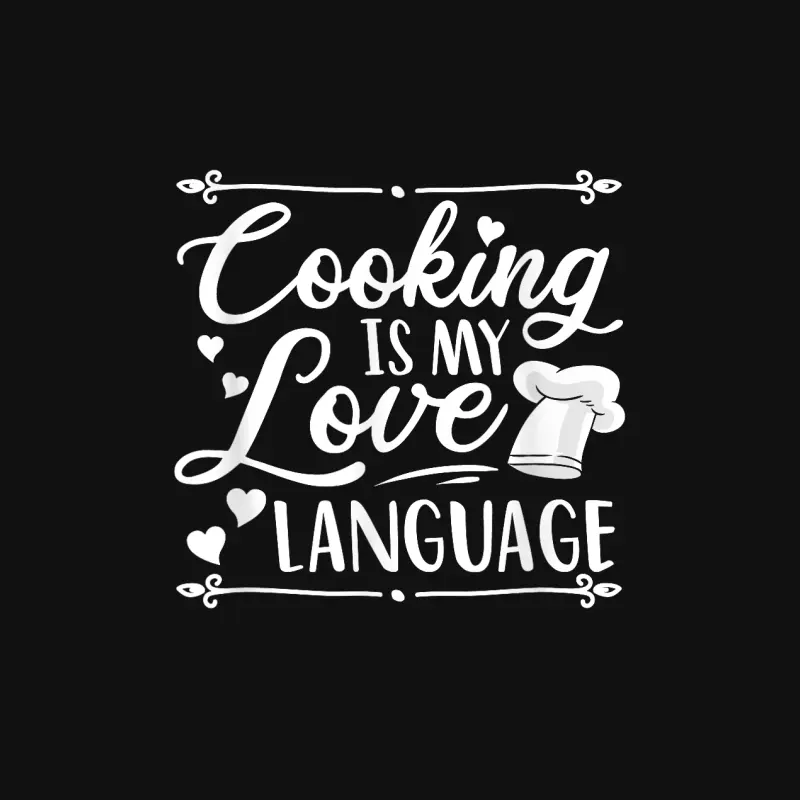 Cooking Is My Love Language Kitchen Funny Cooking Chef Baby Onesie