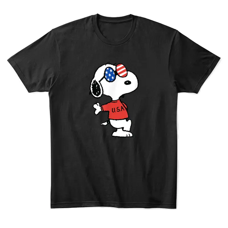 Peanuts - Americana Snoopy Joe Cool Usa Unisex Staple T-Shirt