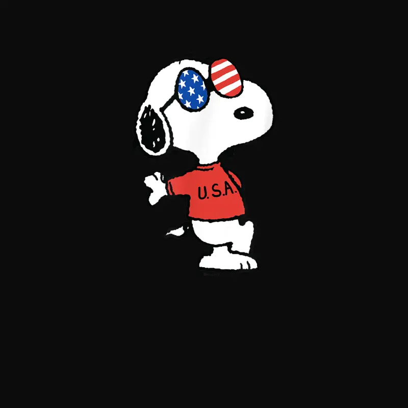 Peanuts - Americana Snoopy Joe Cool Usa Unisex Staple T-Shirt