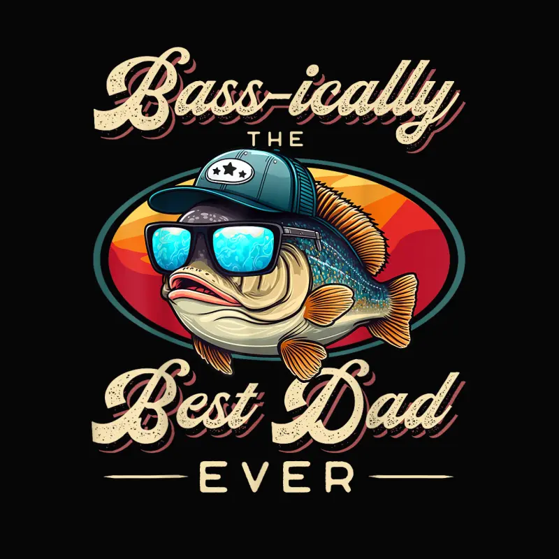 Funny Fishing Father's Day - Dad Fisherman Birthday Graphic Toddler Staple T-Shirt
