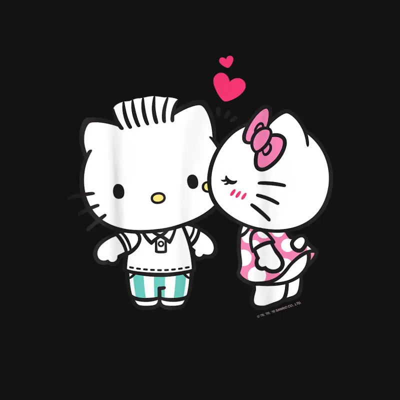 Hello Kitty And Dear Daniel Valentine Tee Shirt Unisex Long Sleeve T-Shirt