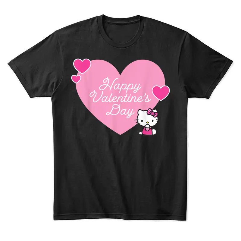 Hello Kitty Happy Valentine's Day Unisex Staple T-Shirt