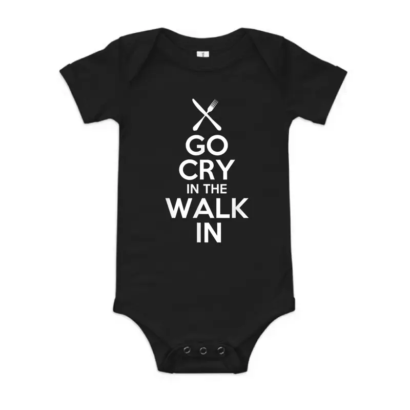 Go Cry In The Walk In T Shirt - Chef T Shirt Cooking T Shirt Baby Onesie
