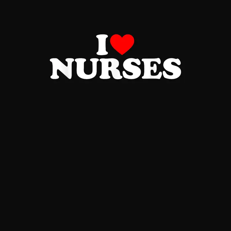 I Love Nurses Unisex Staple T-Shirt