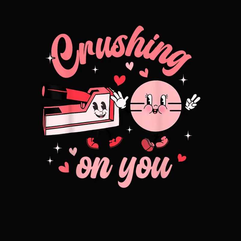 Funny Crushing On You Nursing Medical Valentines Day Women Toddler Staple T-Shirt