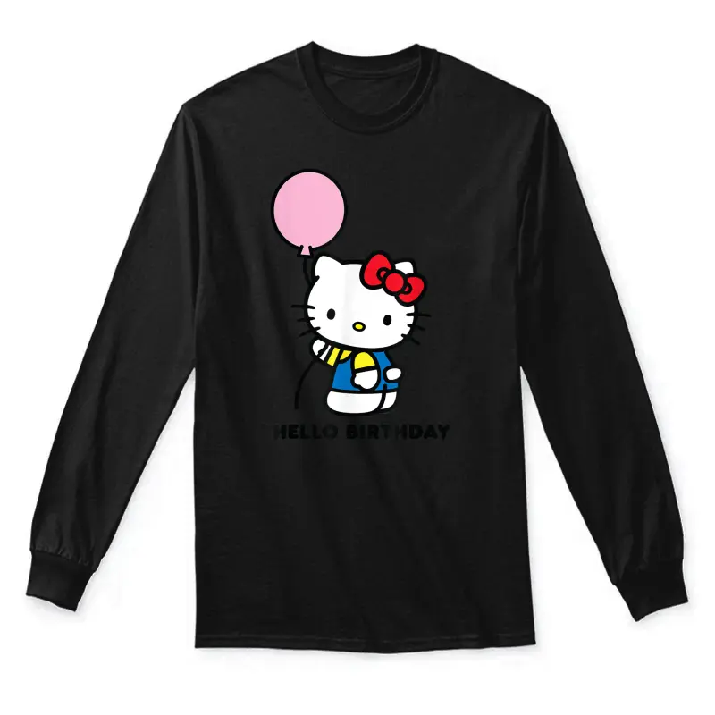 Hello Kitty Hello Birthday Unisex Long Sleeve T-Shirt