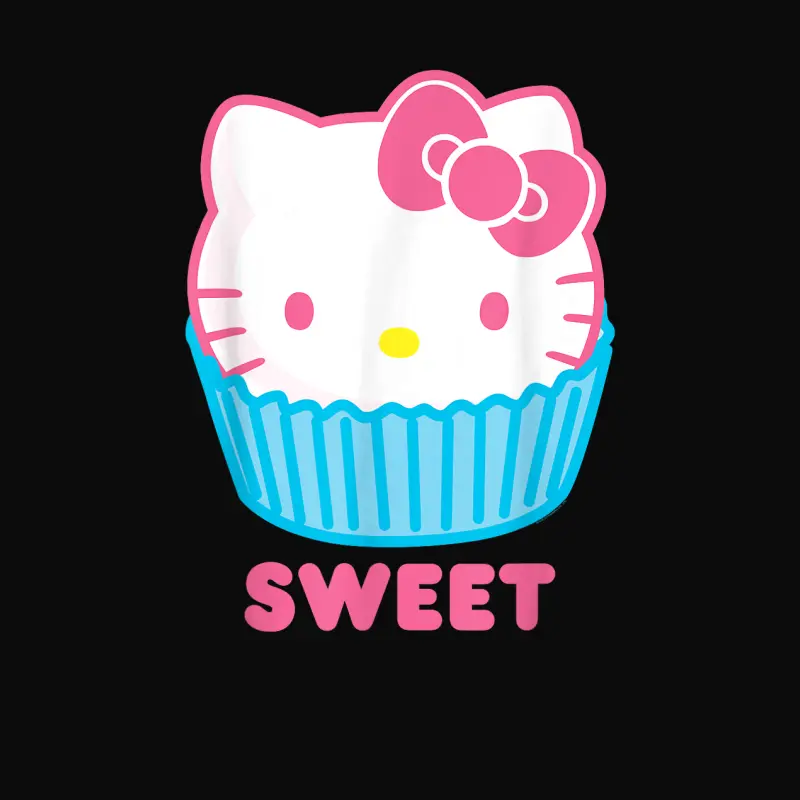 Hello Kitty Sweet Cupcake Unisex Staple T-Shirt