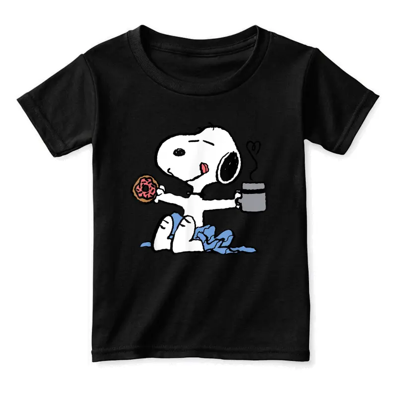 Peanuts - Donut Coffee Snoopy Toddler Staple T-Shirt