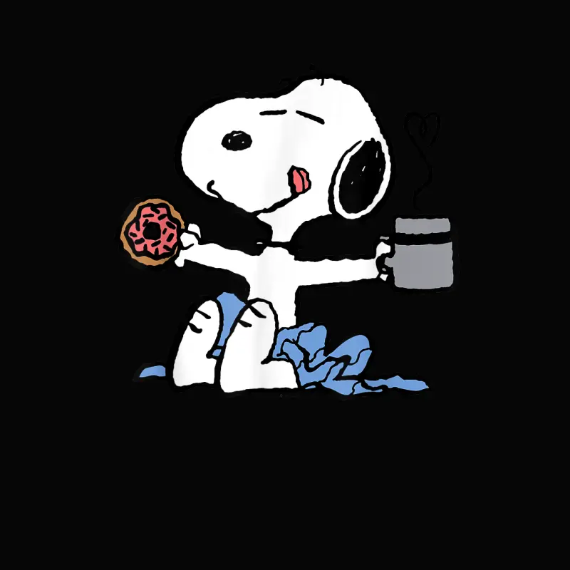 Peanuts - Donut Coffee Snoopy Toddler Staple T-Shirt
