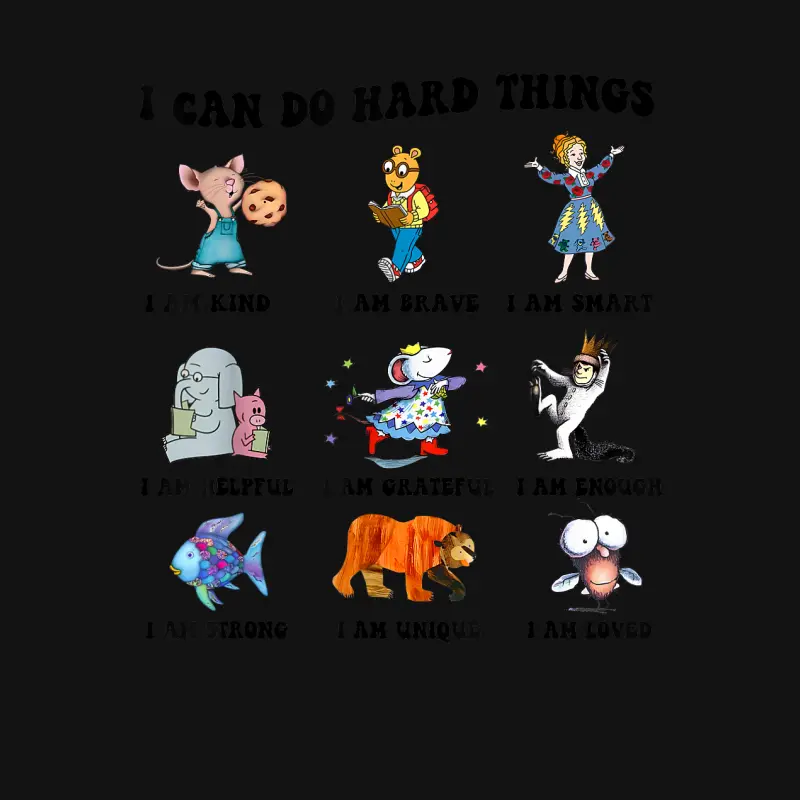 I Can Do Hard Things Teacher Back To School Children's Book Youth Staple T-Shirt