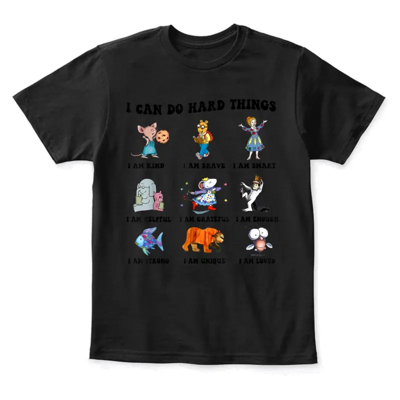 I Can Do Hard Things Teacher Back To School Children's Book Youth Staple T-Shirt