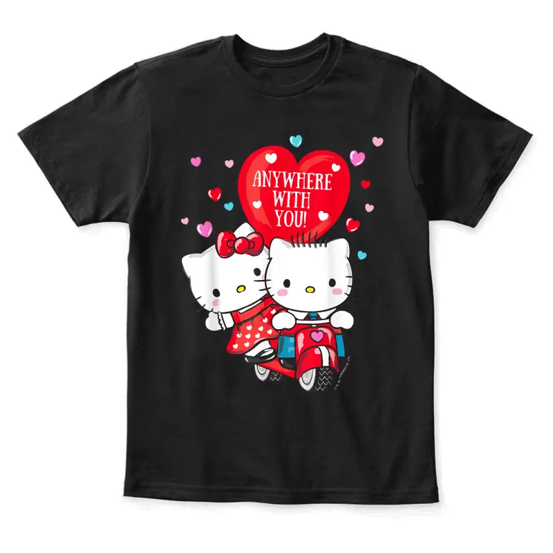 Hello Kitty And Dear Daniel Anywhere With You Valentine Tee Youth Staple T-Shirt