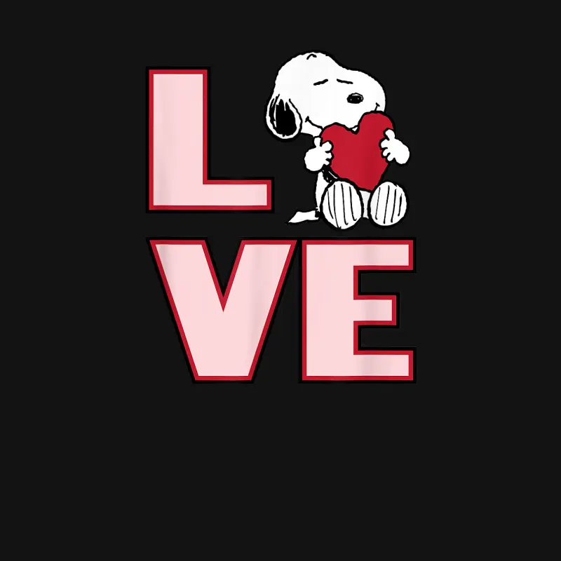 Peanuts Valentine Snoopy Love Unisex Long Sleeve T-Shirt