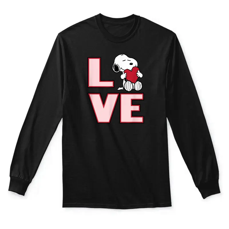Peanuts Valentine Snoopy Love Unisex Long Sleeve T-Shirt