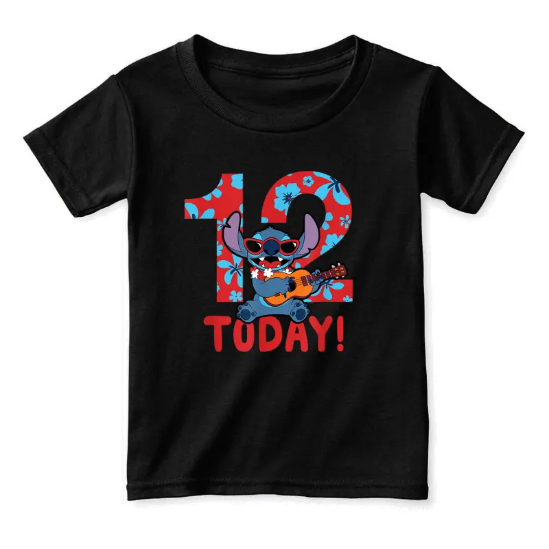 Disney Lilo & Stitch Tropical Birthday 12 Years Old Today Toddler Staple T-Shirt