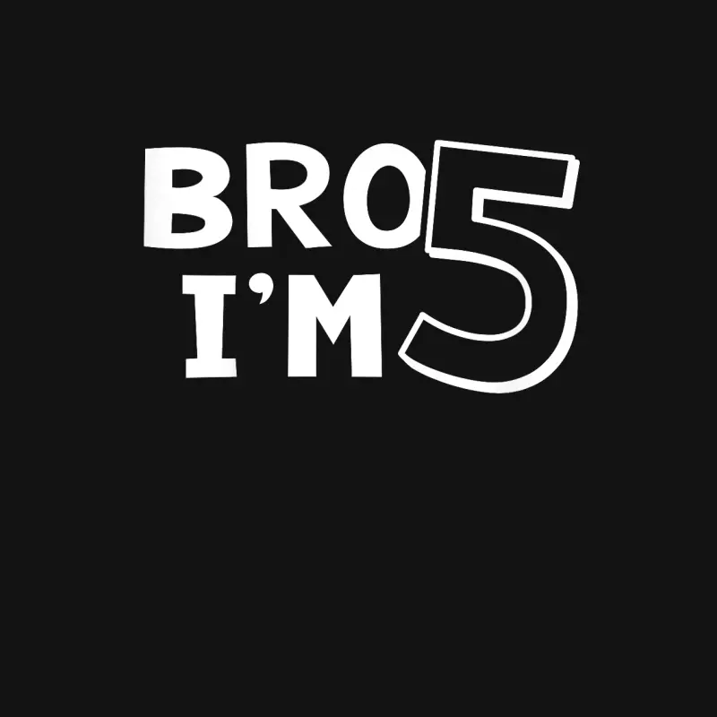 5Th Birthday Boy Bro I’m 5 Year Old Five Fifth Party Unisex Long Sleeve T-Shirt
