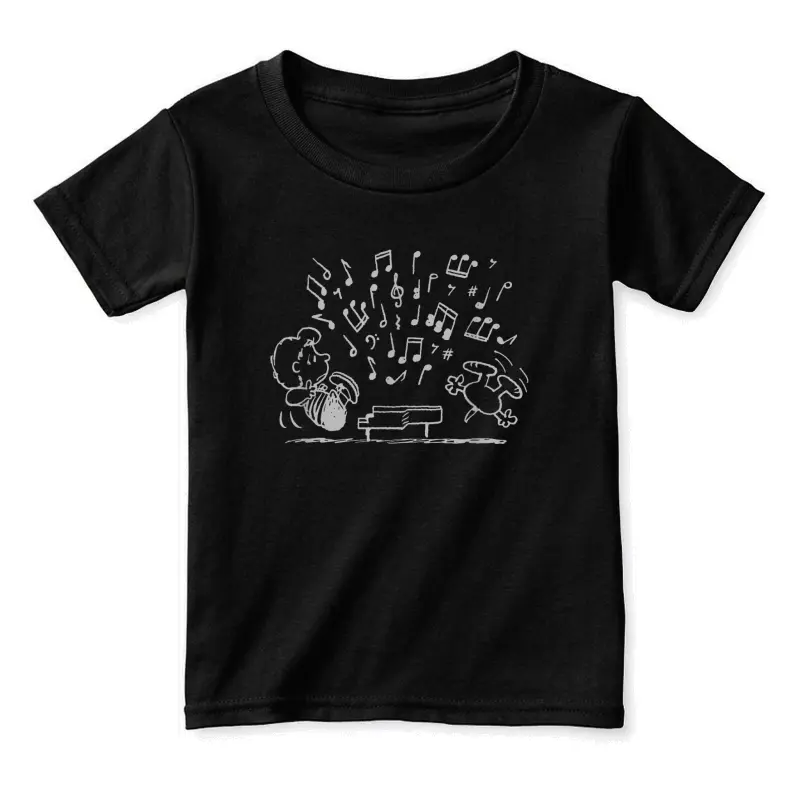 Peanuts Schroeder Playing Piano Toddler Staple T-Shirt