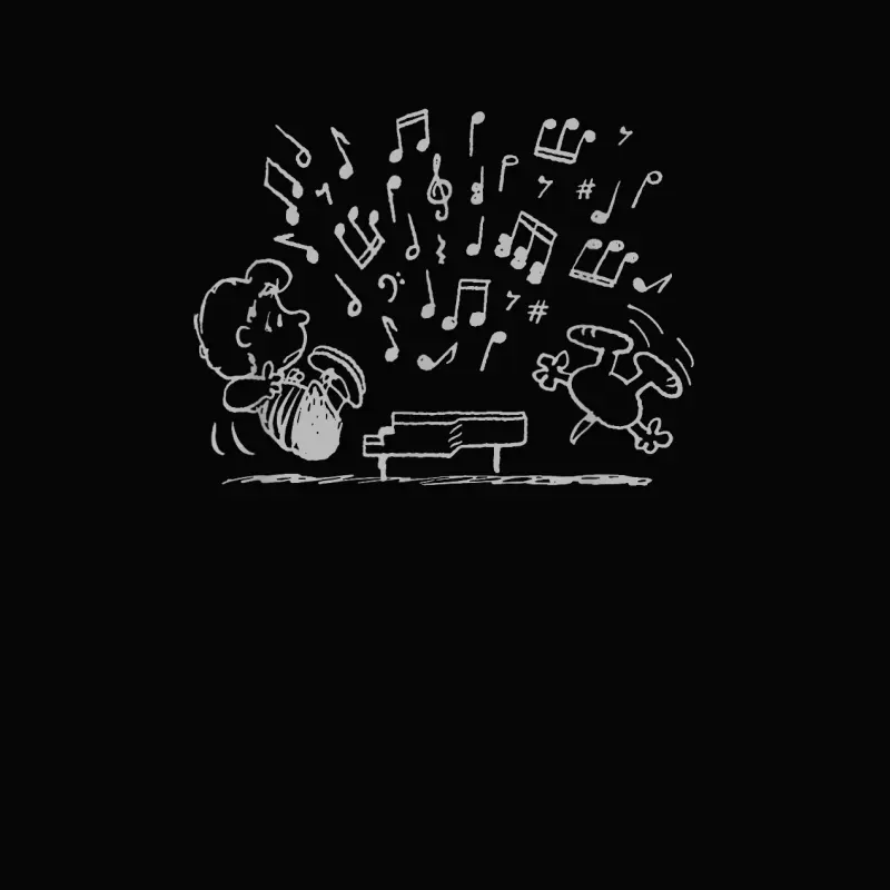 Peanuts Schroeder Playing Piano Toddler Staple T-Shirt