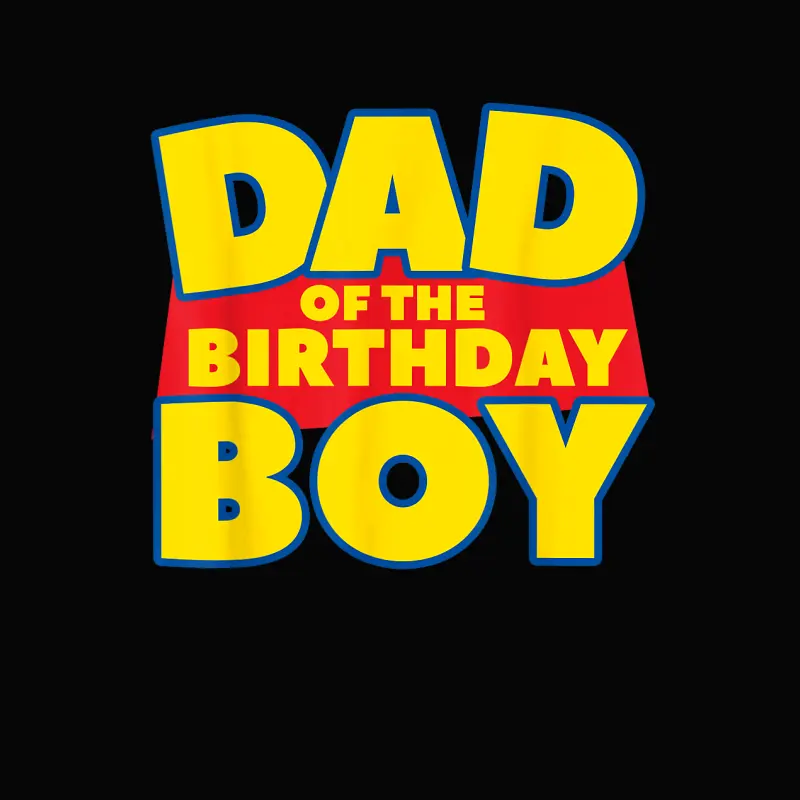 Dad Of The Toy Birthday Boy Funny Story Theme B-Day Toddler Staple T-Shirt