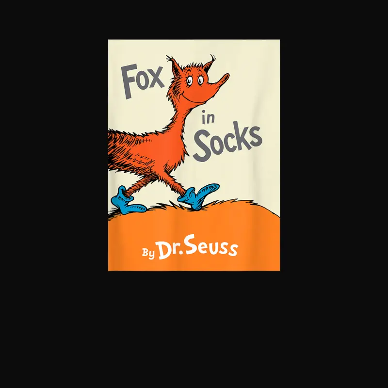 Dr. Seuss Fox In Socks Book Cover Unisex Staple T-Shirt