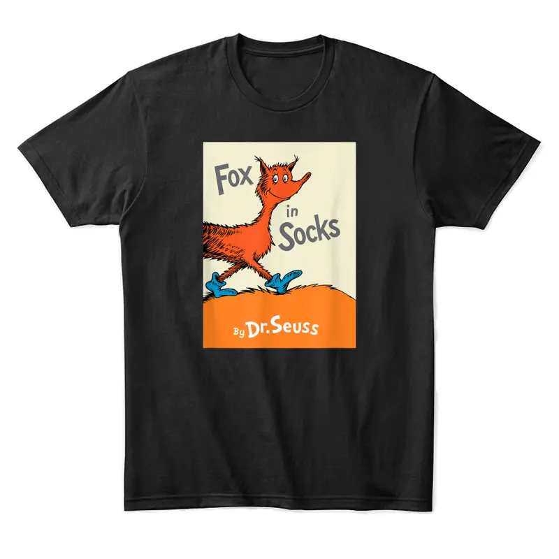Dr. Seuss Fox In Socks Book Cover Unisex Staple T-Shirt