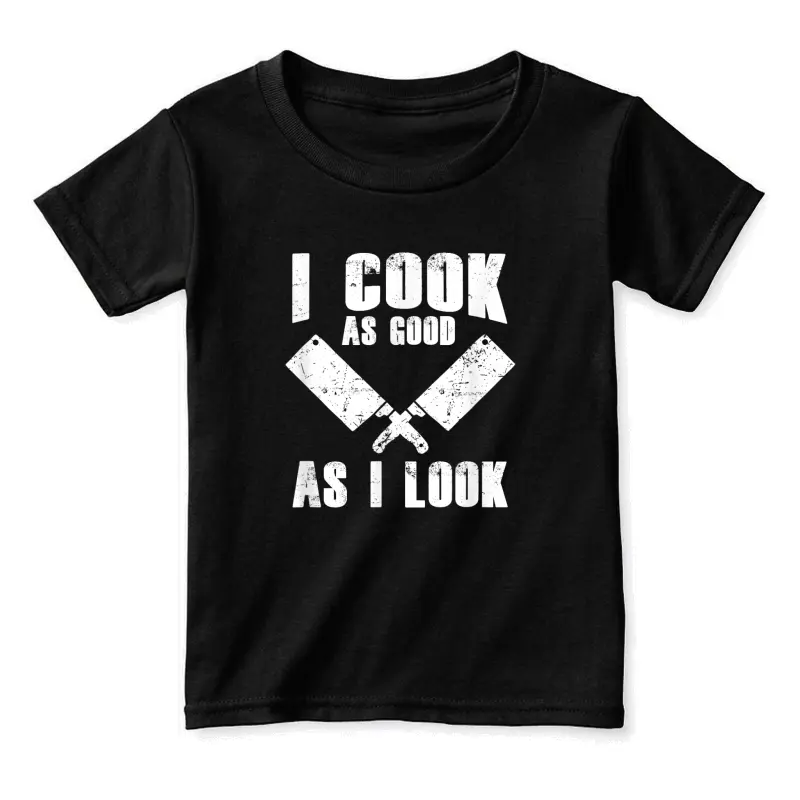 Funny Cook Cooking Chef - I Cook As Good As I Look Toddler Staple T-Shirt