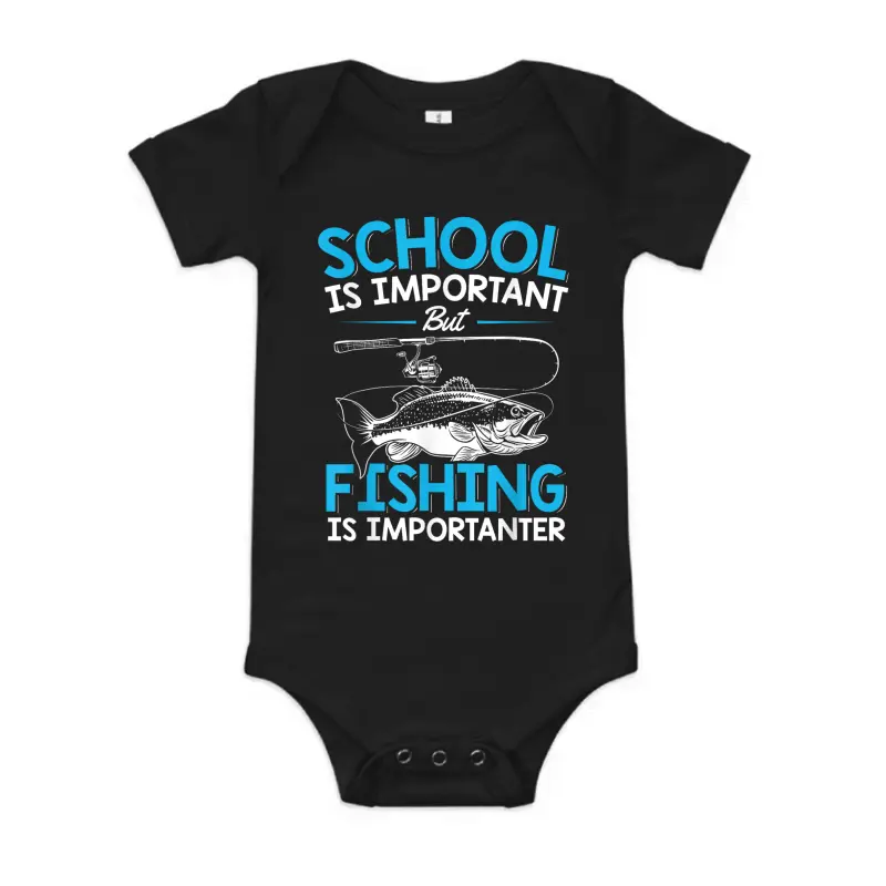 Fishing Shirt Youth Boys Fish Lover Teen Boys Fishing Baby Onesie