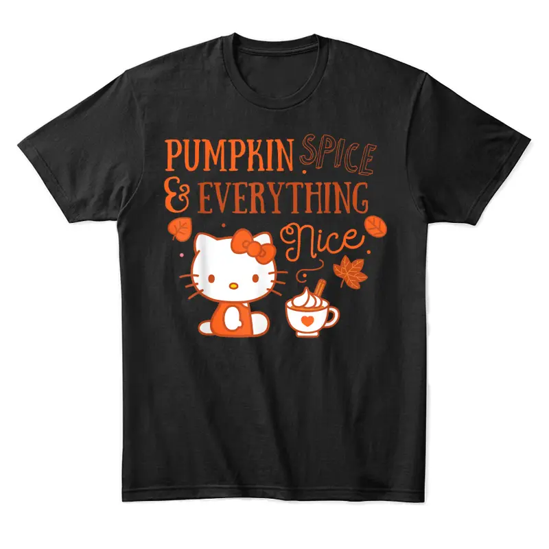 Hello Kitty Pumpkin Spice And Everything Nice Unisex Staple T-Shirt